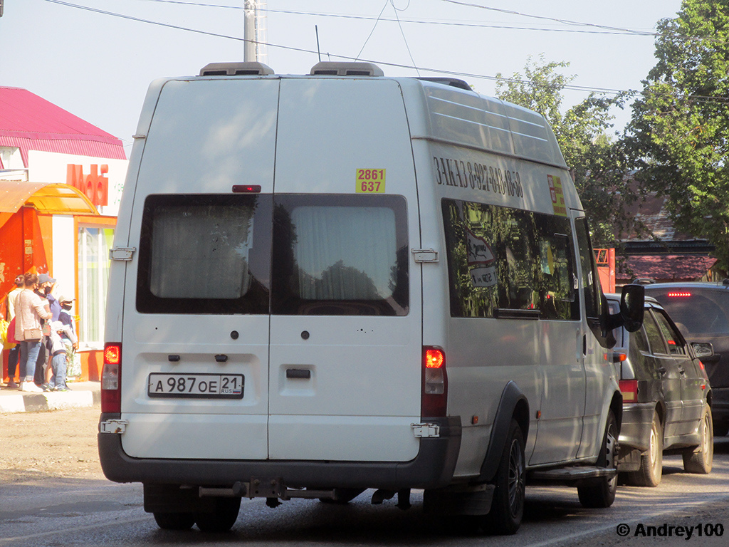 Чувашия, Промтех-224320, 21, 22 (Ford Transit) № А 987 ОЕ 21