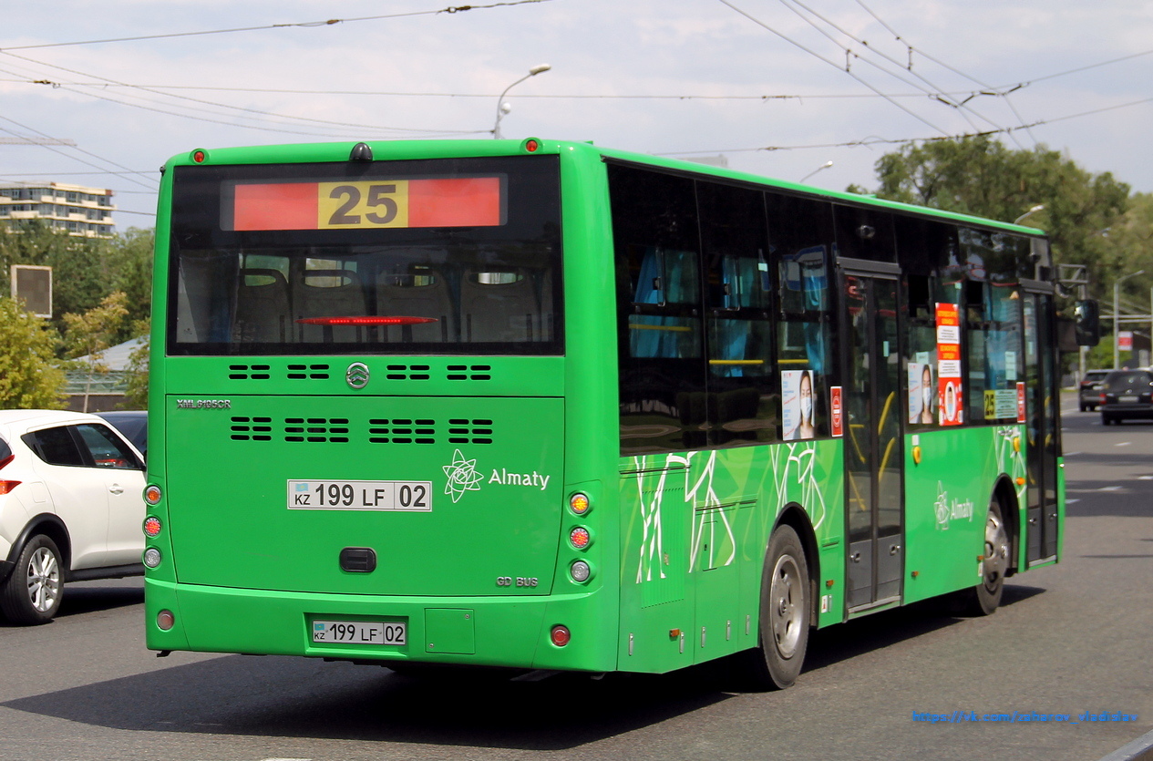 Алматы, Golden Dragon XML6105CR (Hyundai Trans Auto) № 199 LF 02