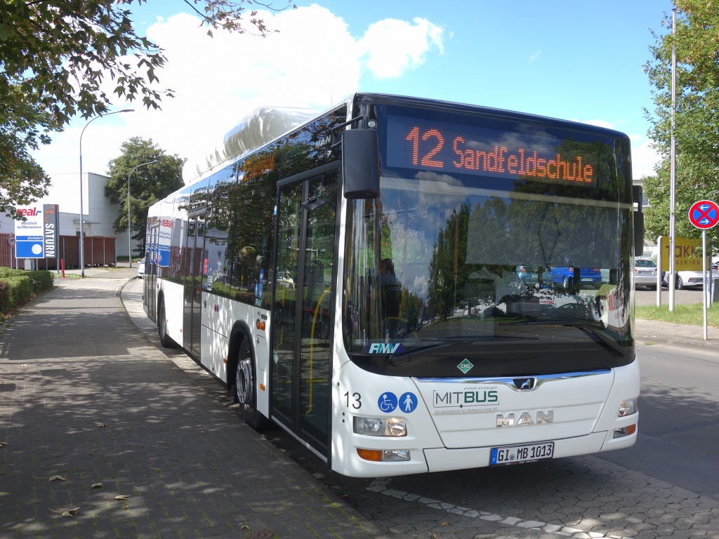 Гессен, MAN A21 Lion's City NL313 CNG № 13