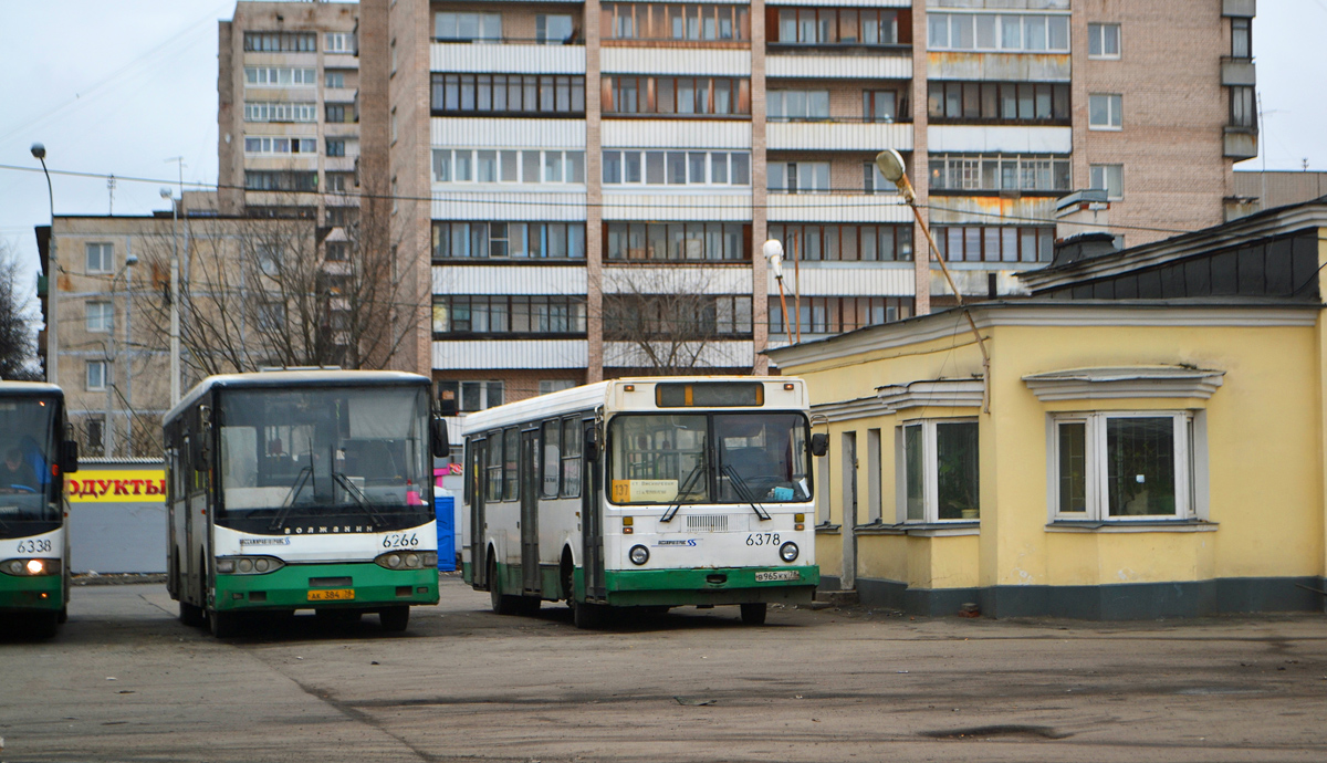 Санкт-Петербург, Волжанин-5270-10-05 № 6266; Санкт-Петербург, ЛиАЗ-5256.25 № 6378