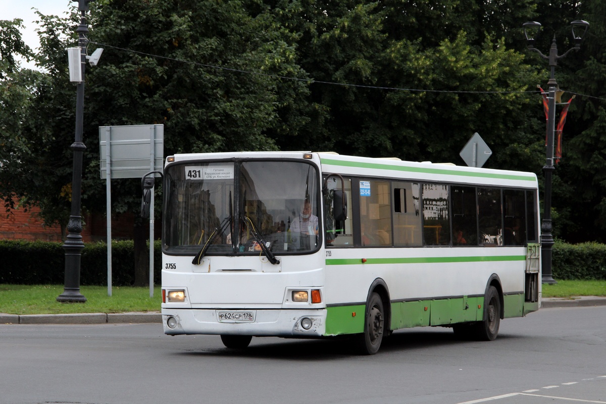 Ленинградская область, ЛиАЗ-5256.60 № 3755