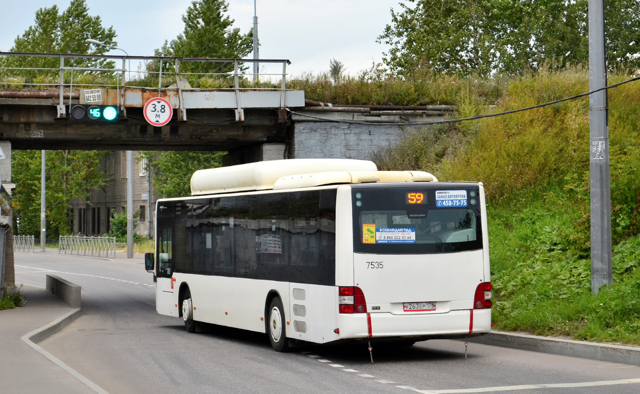 Санкт-Петербург, MAN A21 Lion's City NL313 CNG № 7535