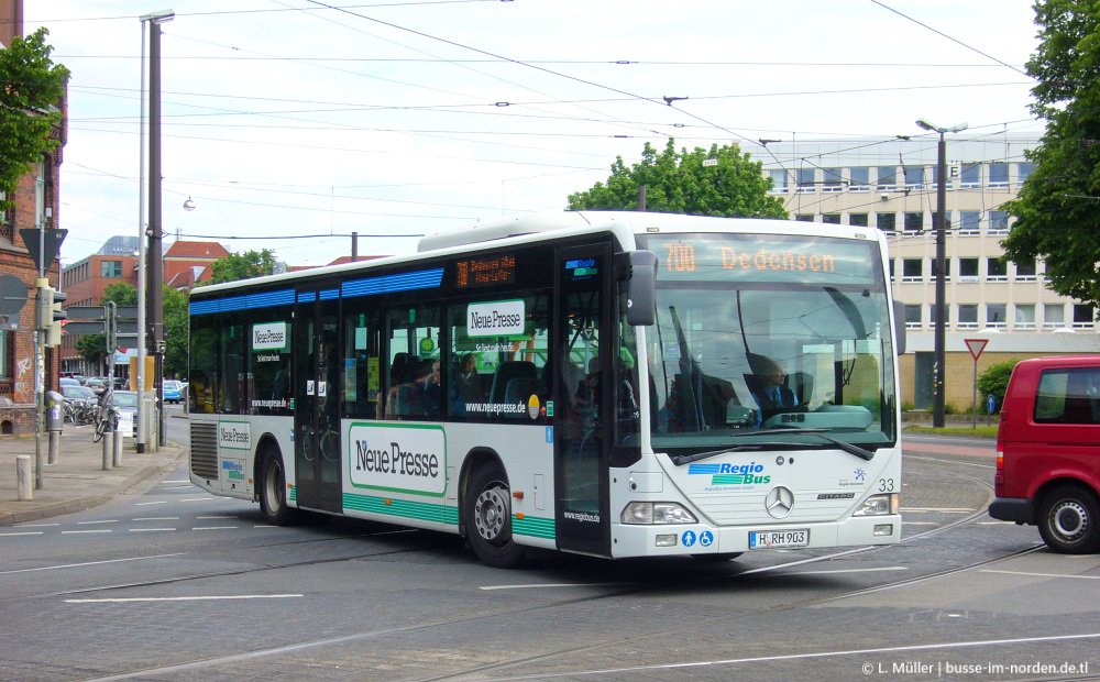 Нижняя Саксония, Mercedes-Benz O530Ü Citaro Ü № 33