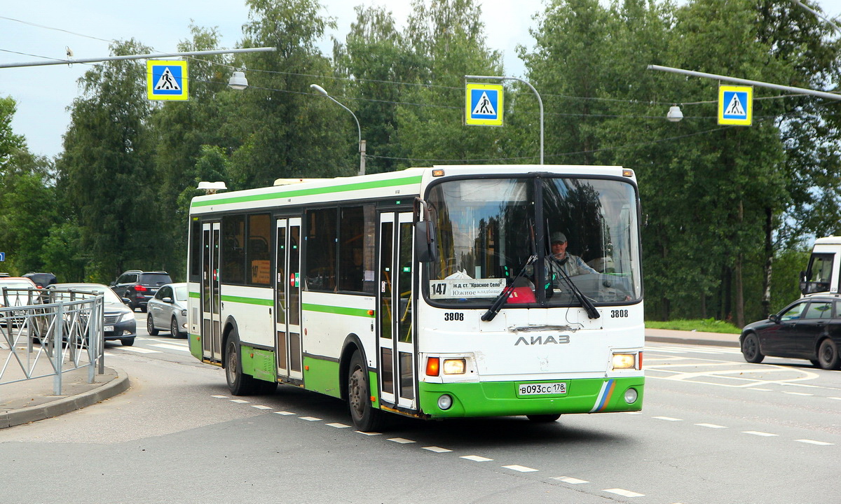 Санкт-Петербург, ЛиАЗ-5293.60 № 3808