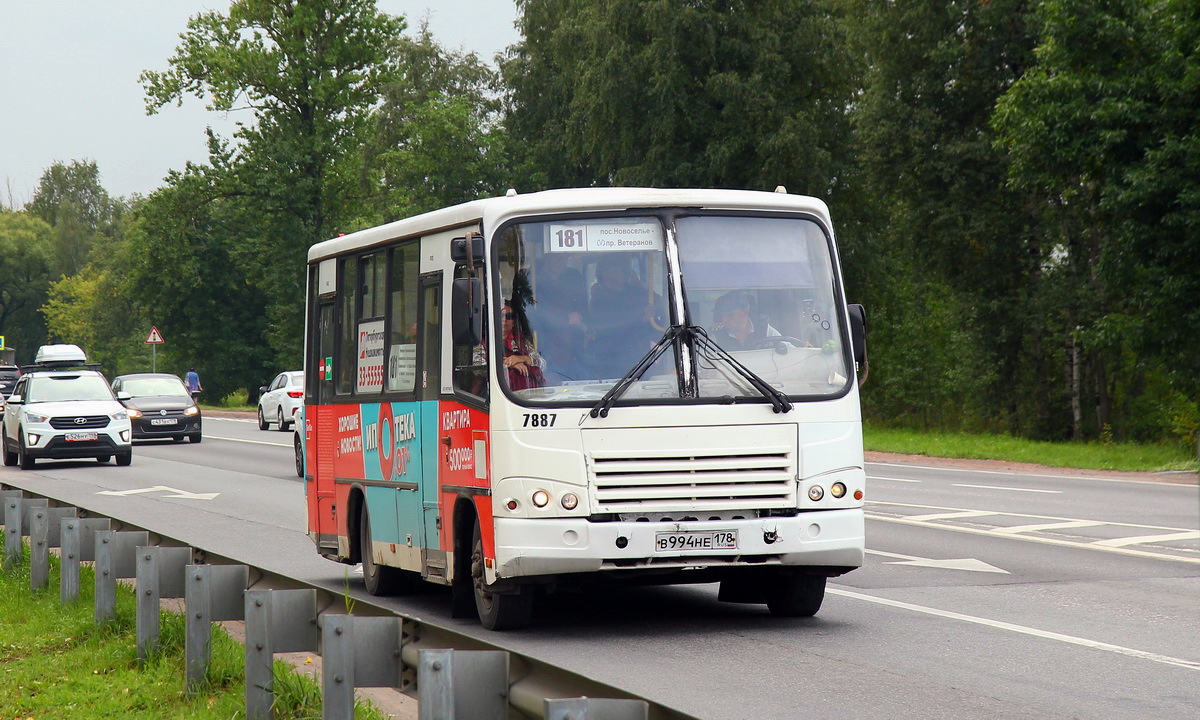 Санкт-Петербург, ПАЗ-320402-05 № 7887