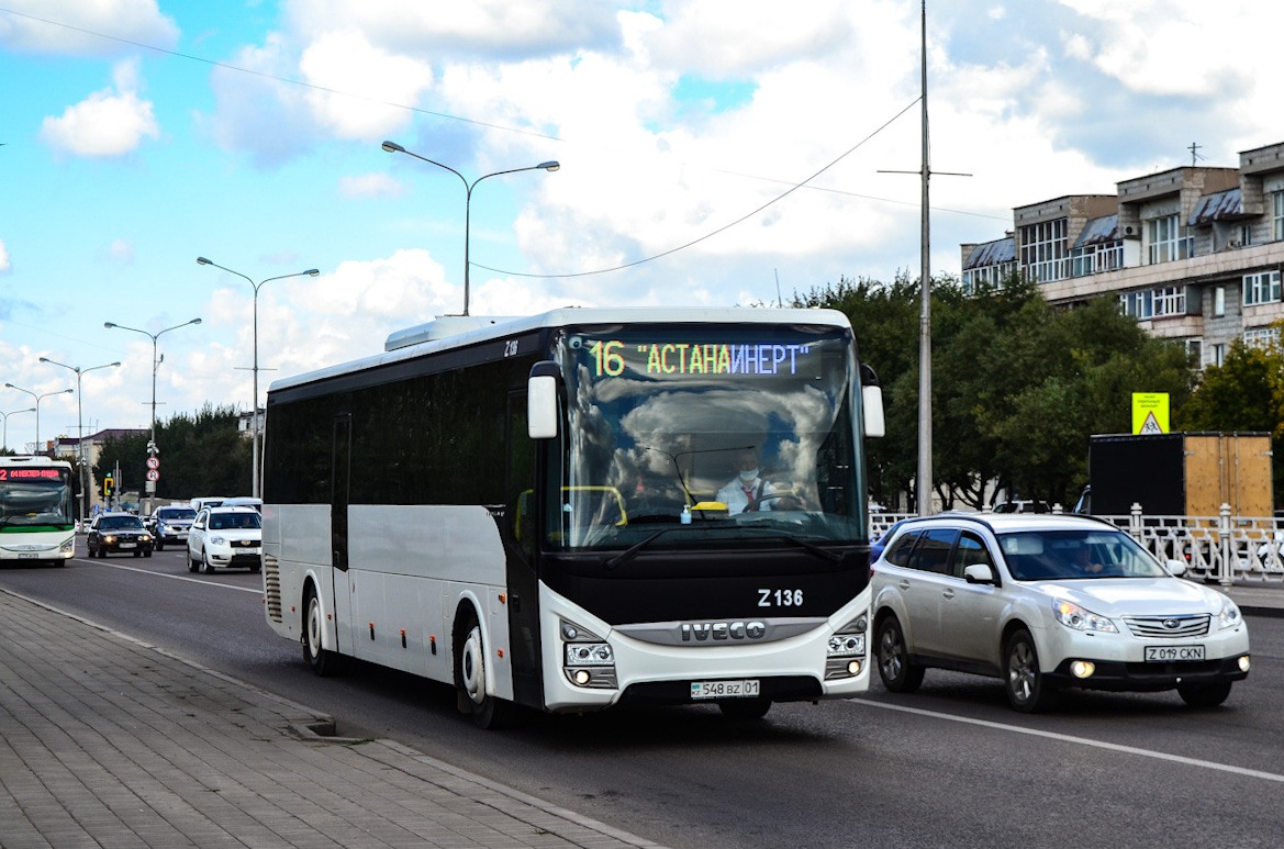 Астана, IVECO Crossway LINE 13M (СарыаркаАвтоПром) № Z136