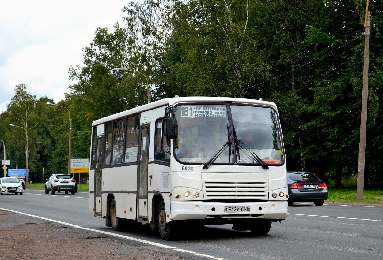 Санкт-Петербург, ПАЗ-320402-05 № 9020