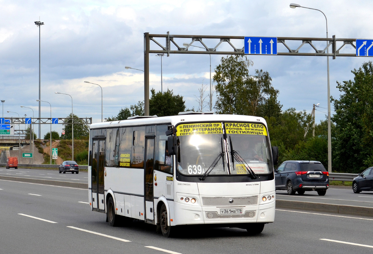 Санкт-Петербург, ПАЗ-320414-05 "Вектор" (1-2) № У 361 МВ 178