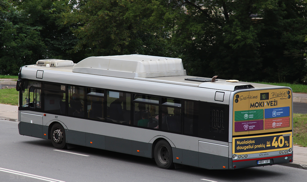 Lietuva, Solaris Urbino III 12 CNG Nr. 957