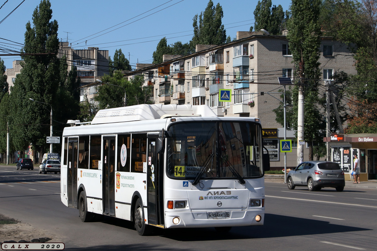 Воронежская область, ЛиАЗ-5293.70 № К 954 АК 136