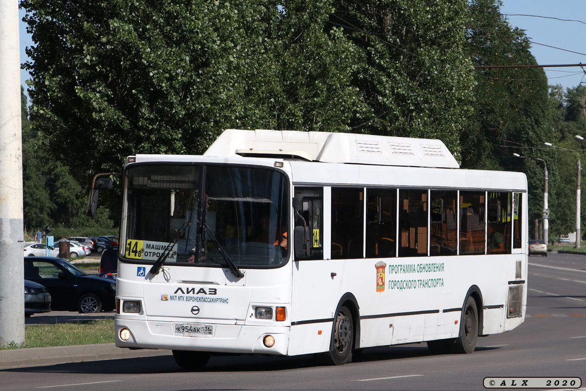 Воронежская область, ЛиАЗ-5293.70 № К 954 АК 136