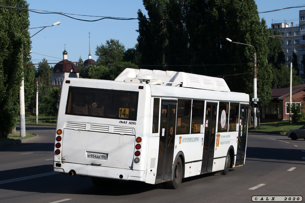 Воронежская область, ЛиАЗ-5293.70 № К 954 АК 136