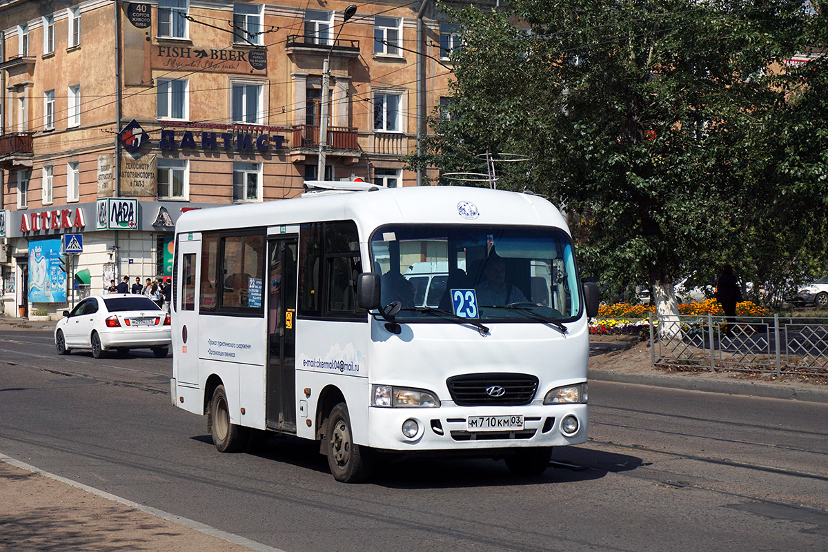 Бурятия, Hyundai County SWB (РоАЗ) № М 710 КМ 03 — Фото — Автобусный  транспорт