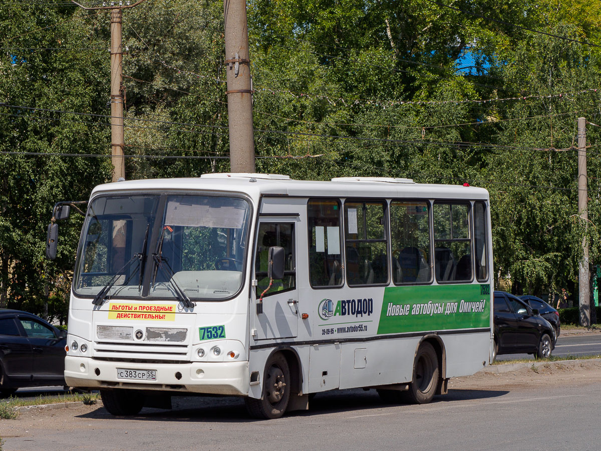 Омская область, ПАЗ-320302-08 № 7532