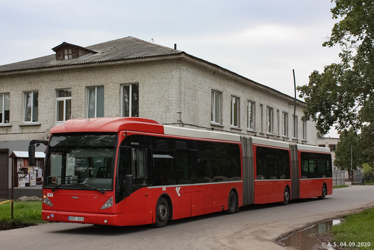 Литва, Van Hool New AGG300 № 839