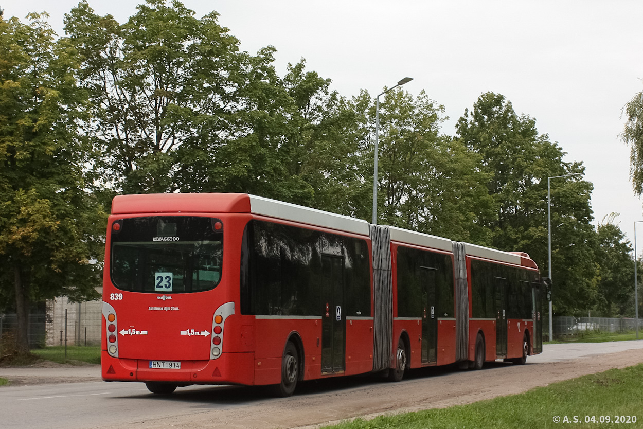 Литва, Van Hool New AGG300 № 839