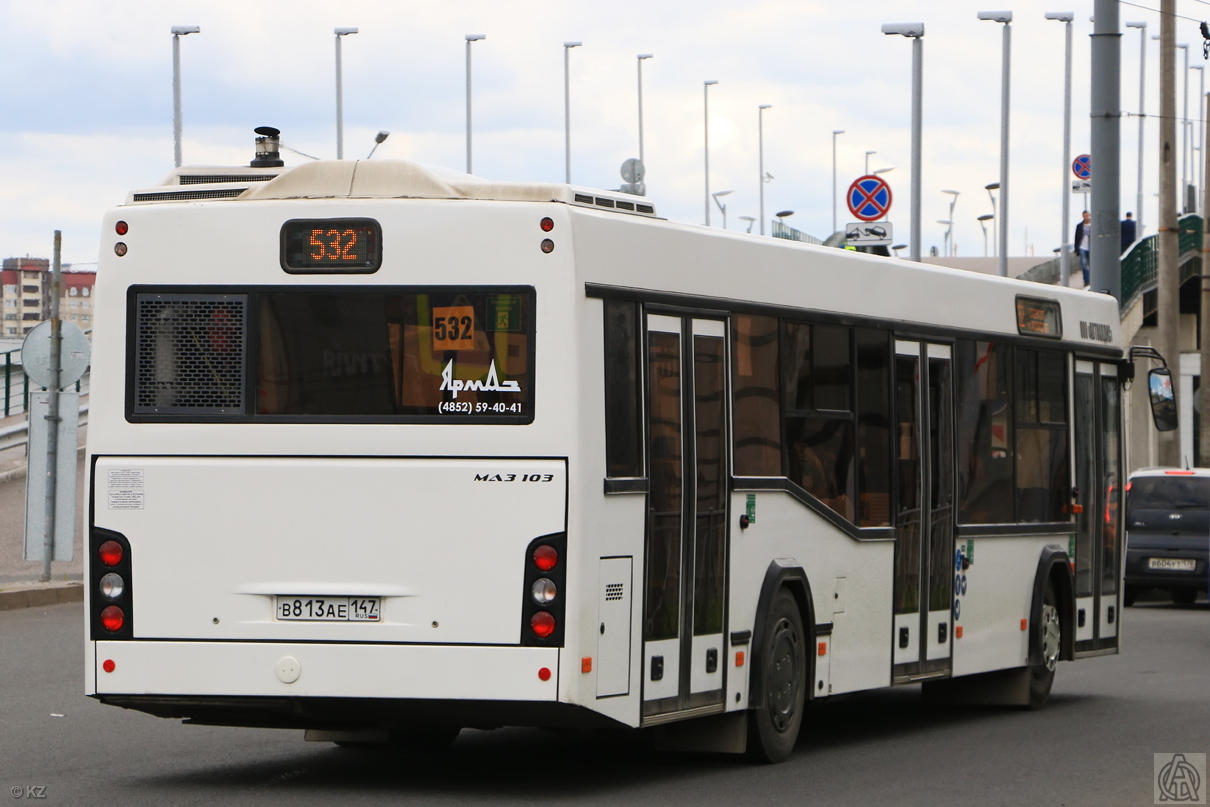 Ленинградская область, МАЗ-103.486 № В 813 АЕ 147