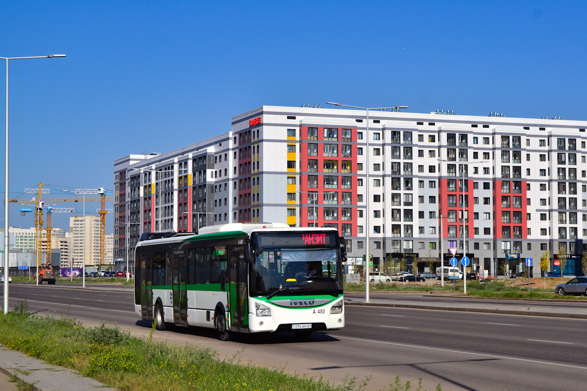 Астана, IVECO Urbanway 12M № A480 — Фото — Автобусный транспорт