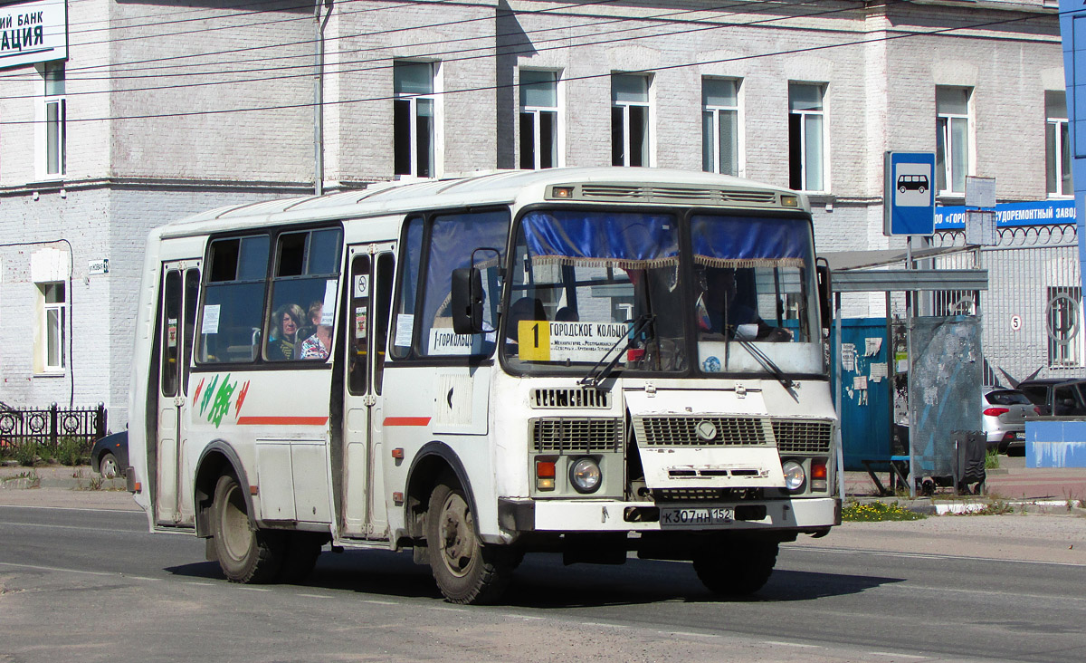 Нижегородская область, ПАЗ-32054 № К 307 НН 152