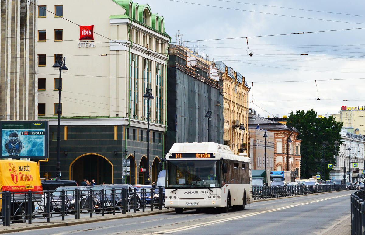 Санкт-Петербург, ЛиАЗ-5292.71 № 7582