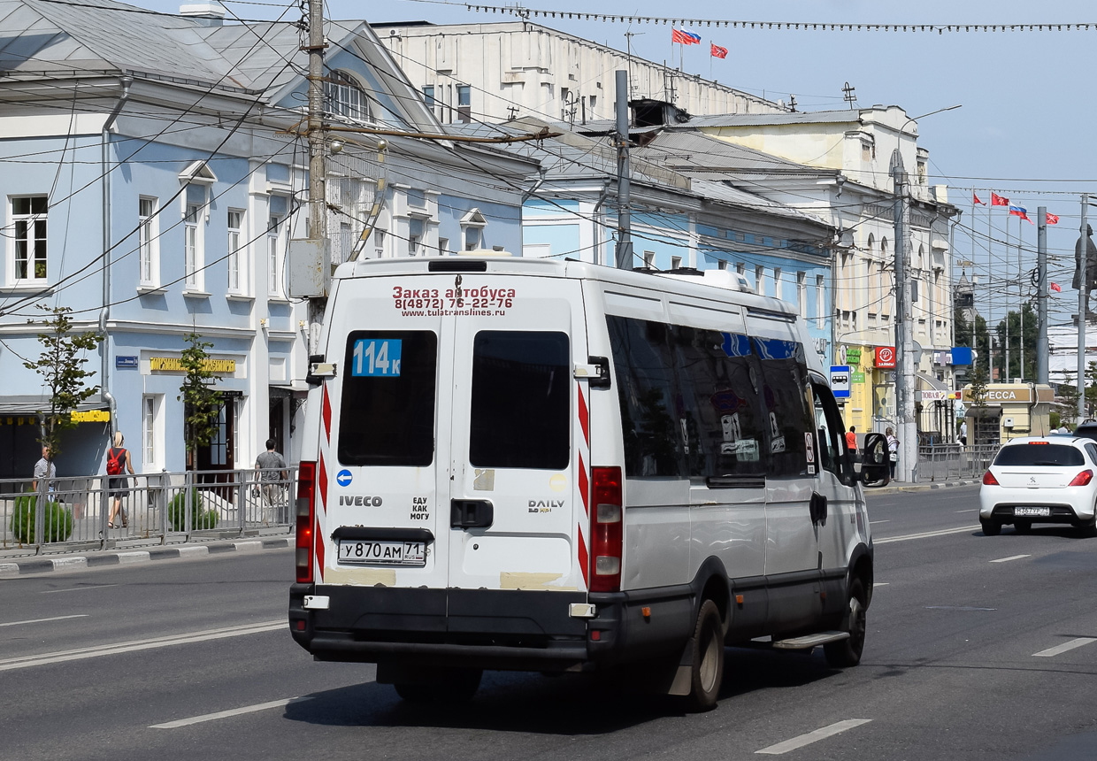 Тульская область, Авто Вектор 4520 (IVECO Daily) № У 870 АМ 71 — Фото —  Автобусный транспорт