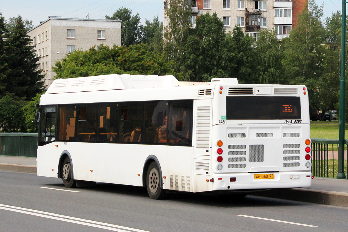 Санкт-Петербург, ЛиАЗ-5292.67 (CNG) № 4491