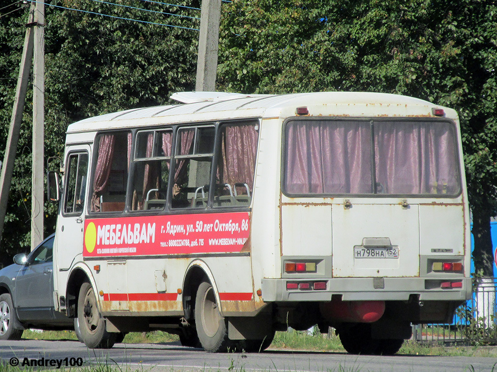 Чувашия, ПАЗ-32053 № Н 798 НА 152