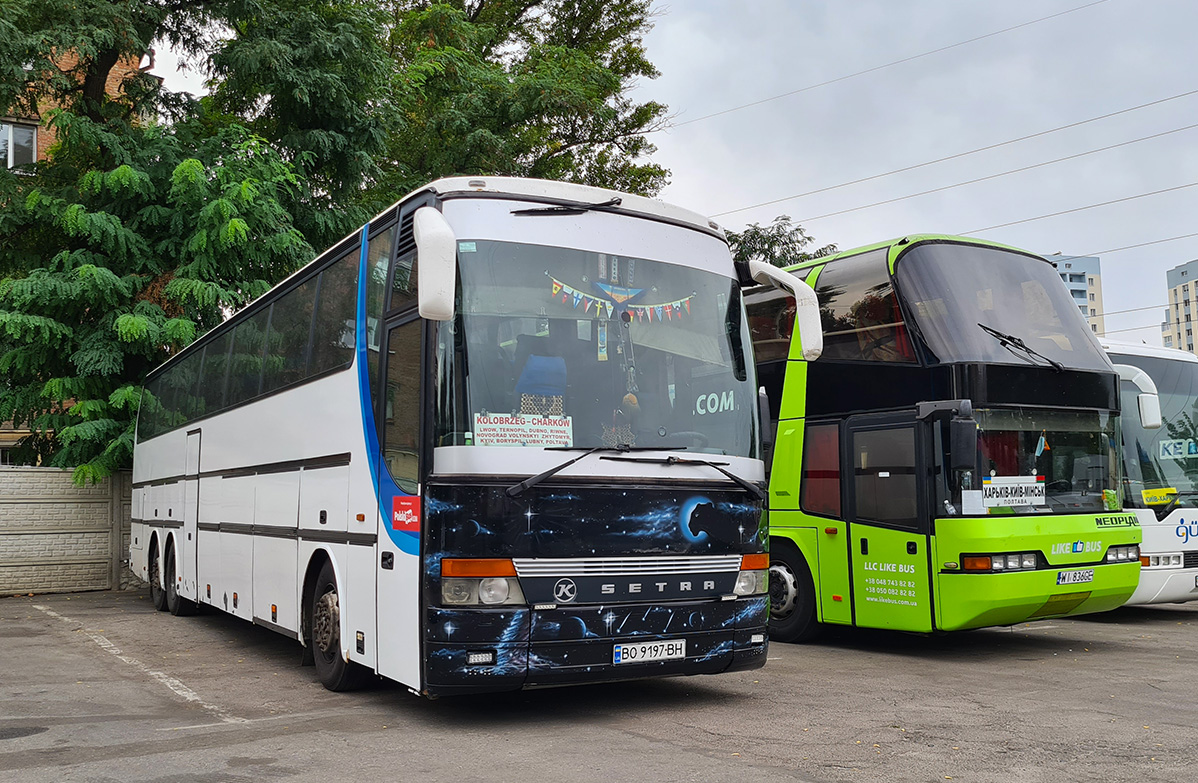 Тернопольская область, Setra S317HDH № BO 9197 BH; Польша, Neoplan N122/3 Skyliner № WI 836GE