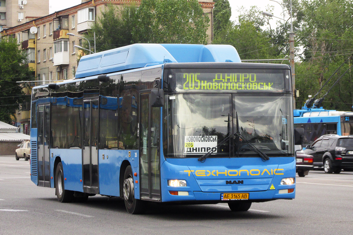 Днепропетровская область, MAN A21 Lion's City NL313 CNG № 35