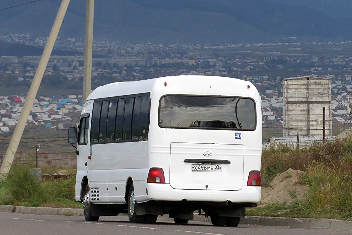 Бурятия, Hyundai County Kuzbass № Х 496 МЕ 03