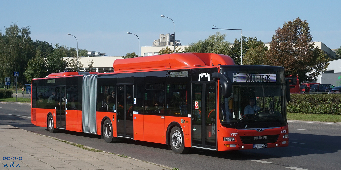 Літва, MAN A23 Lion's City G NG313 CNG № 4600