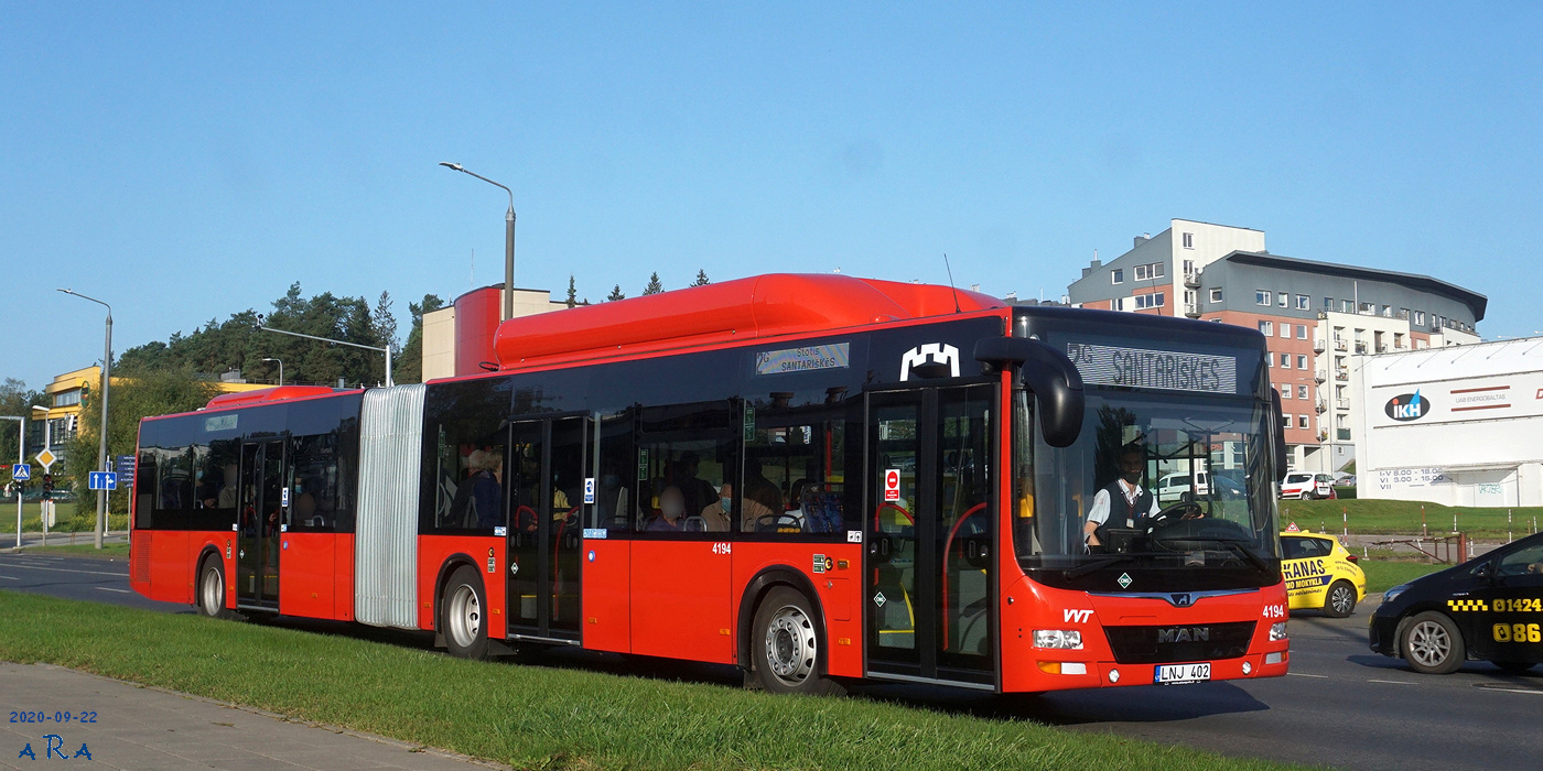 Литва, MAN A23 Lion's City G NG313 CNG № 4194