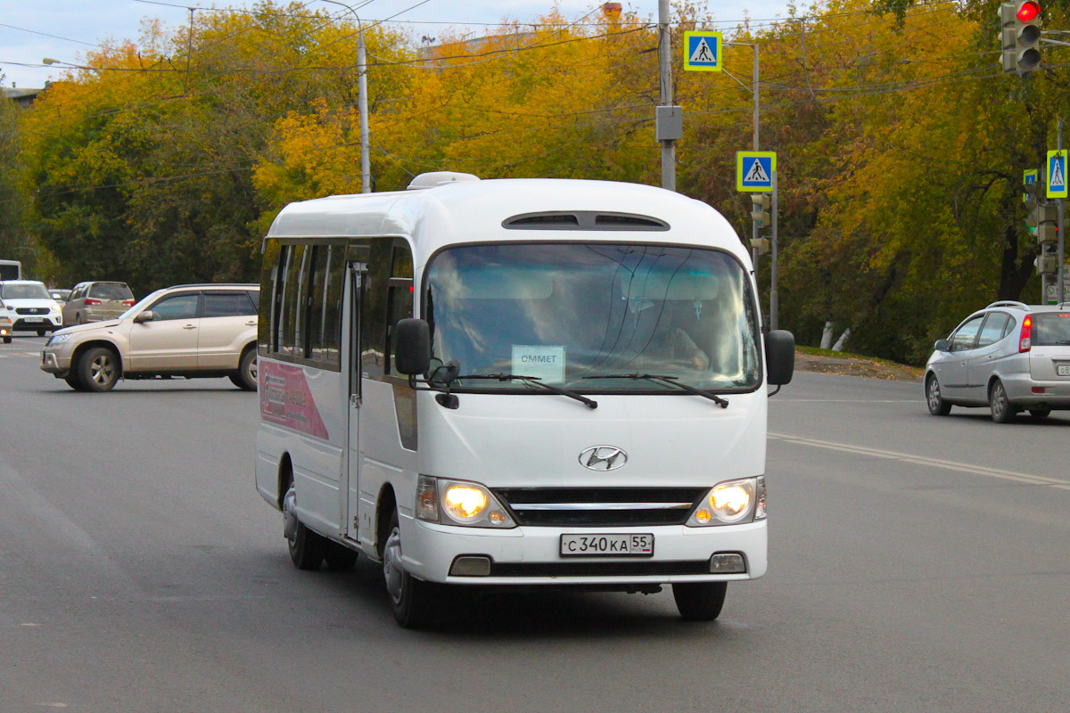 Омская область, Hyundai County Deluxe № С 340 КА 55