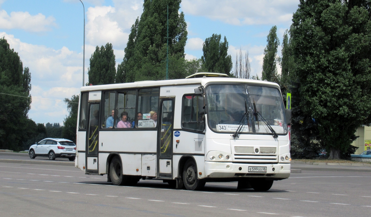 Липецкая область, ПАЗ-320402-05 № Е 599 ОО 48