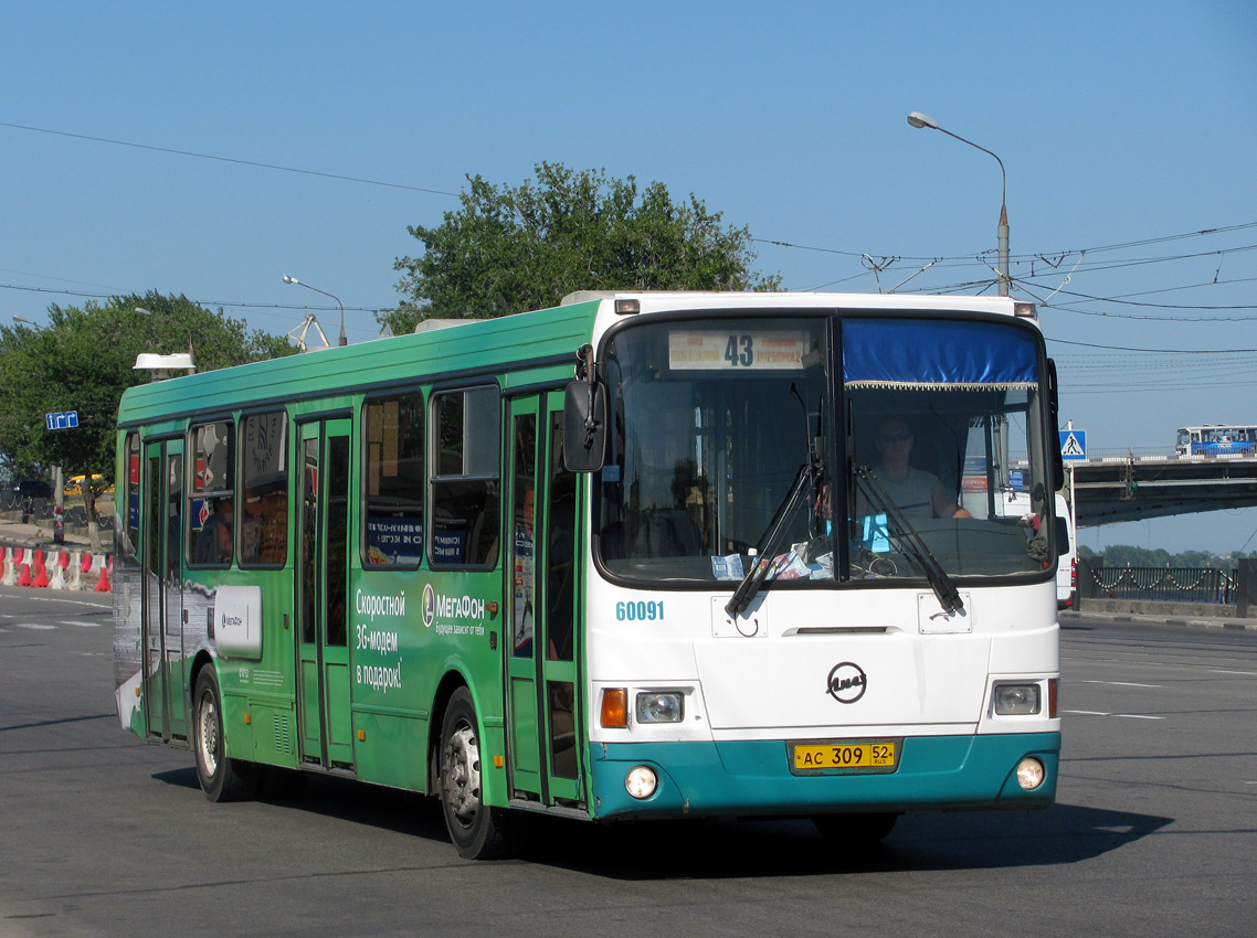 Нижегородская область, ЛиАЗ-5293.00 № 60091