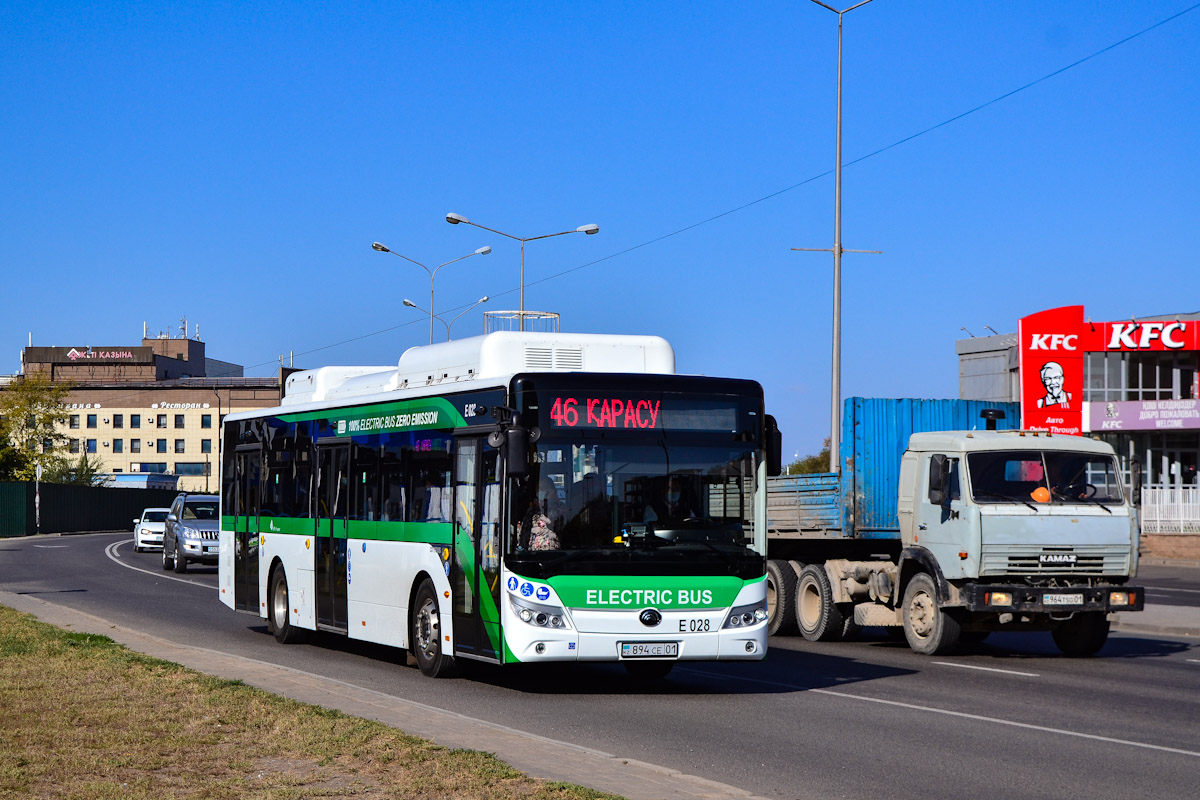 Astana, Yutong E12 (ZK6128BEVG) (СарыаркаАвтоПром) # E028