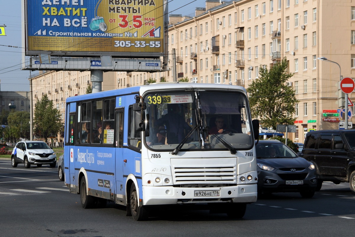 Санкт-Петербург, ПАЗ-320412-05 № 7855