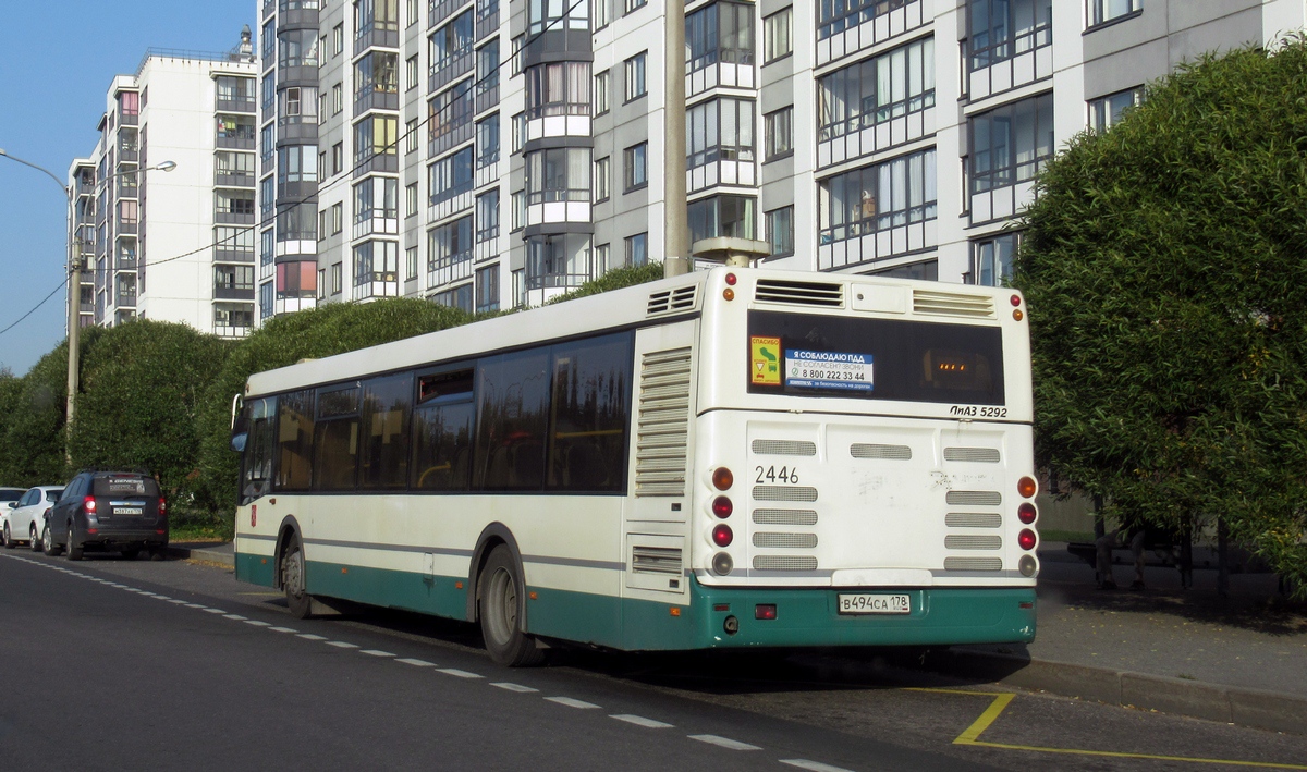 Санкт-Петербург, ЛиАЗ-5292.60 № 2446