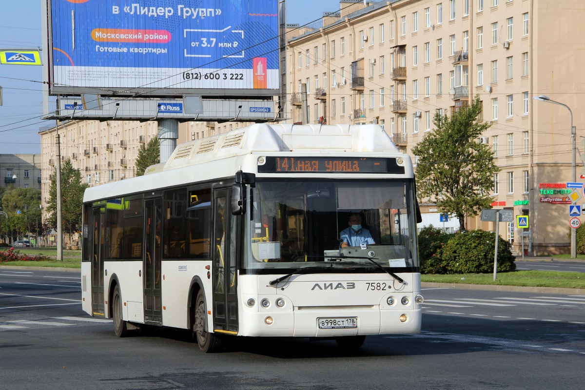 Санкт-Петербург, ЛиАЗ-5292.71 № 7582