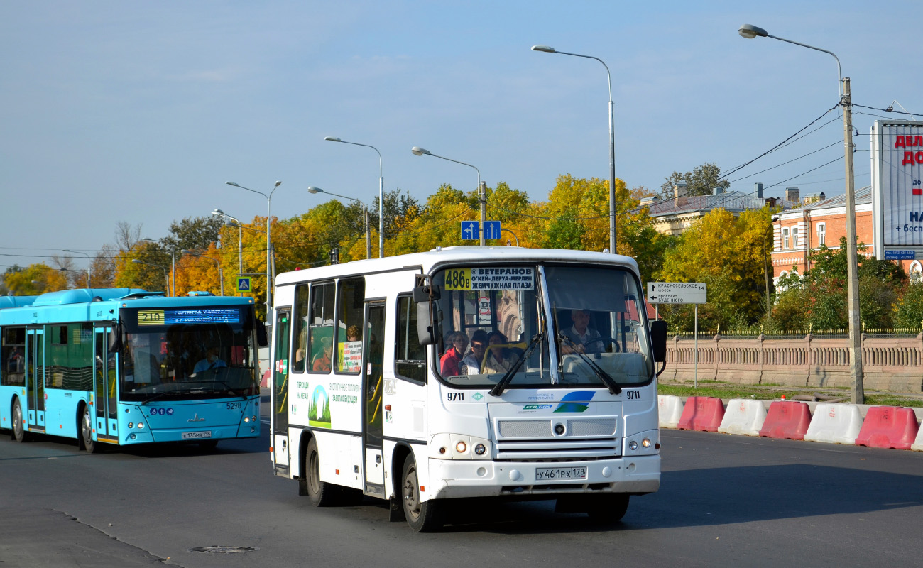 Санкт-Петербург, ПАЗ-320302-11 № 9711