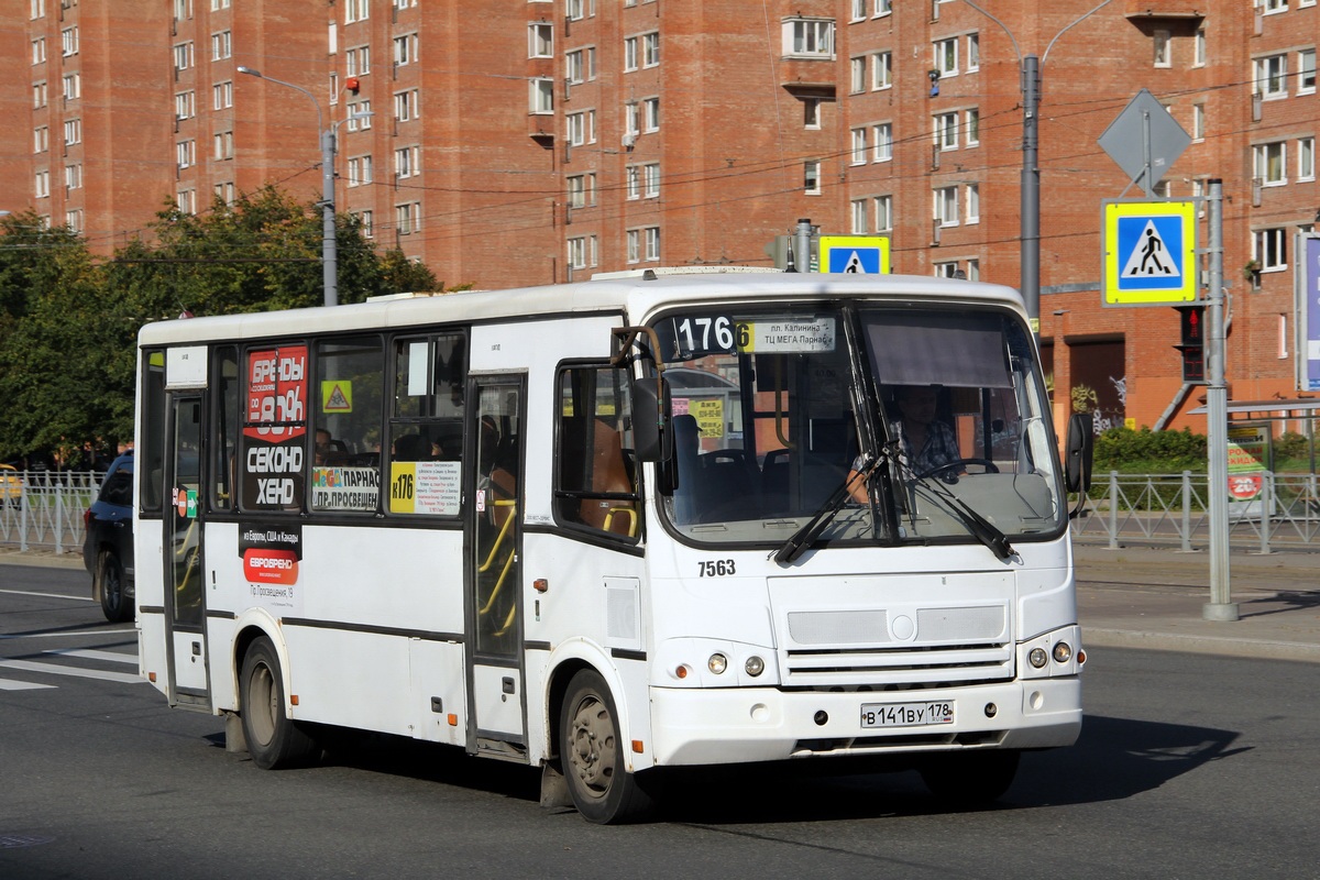 Санкт-Петербург, ПАЗ-320412-05 № 7563