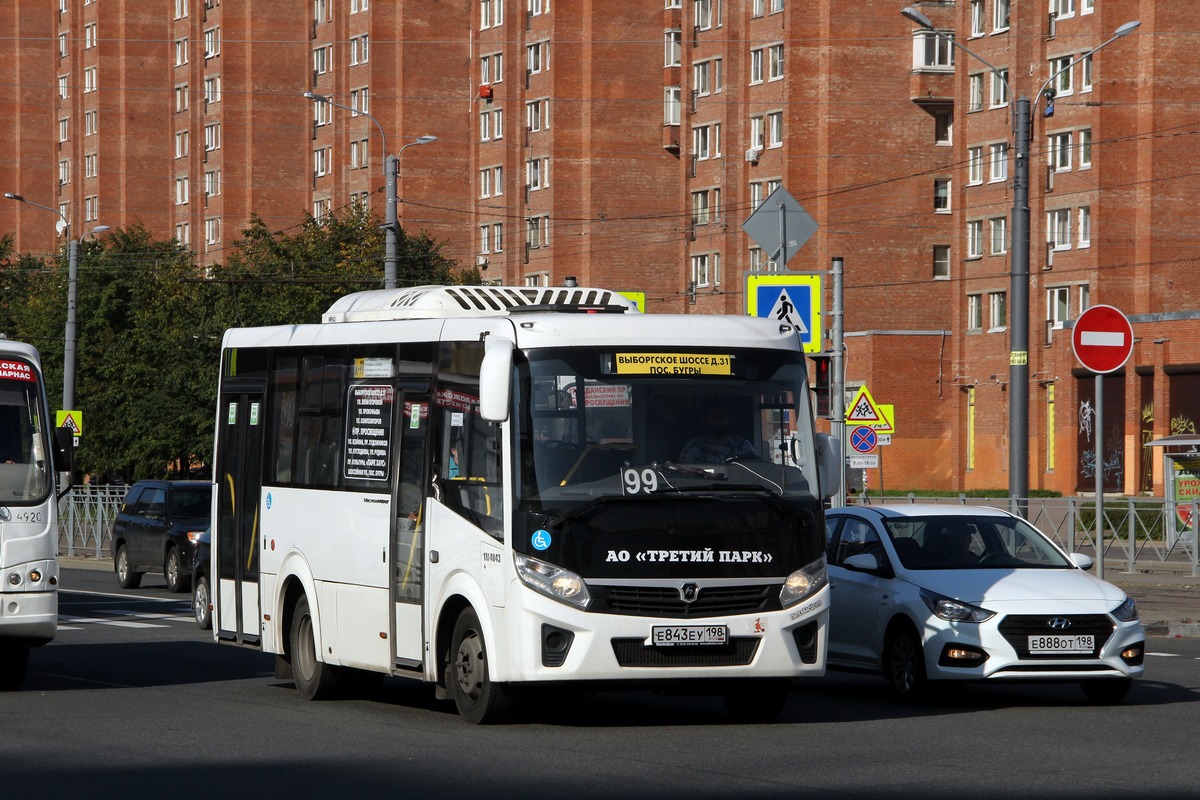 Санкт-Петербург, ПАЗ-320435-04 "Vector Next" № Е 843 ЕУ 198