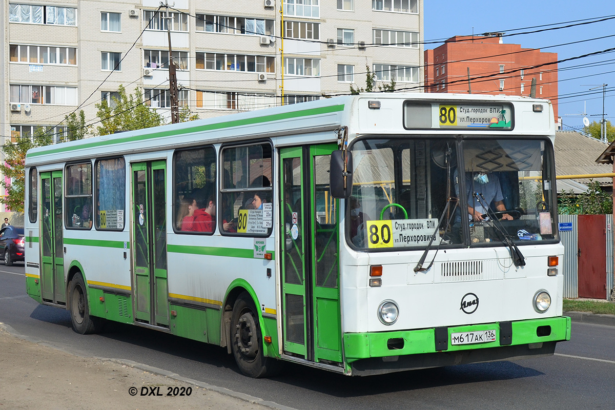 Воронежская область, ЛиАЗ-5256.40 № М 617 АК 136