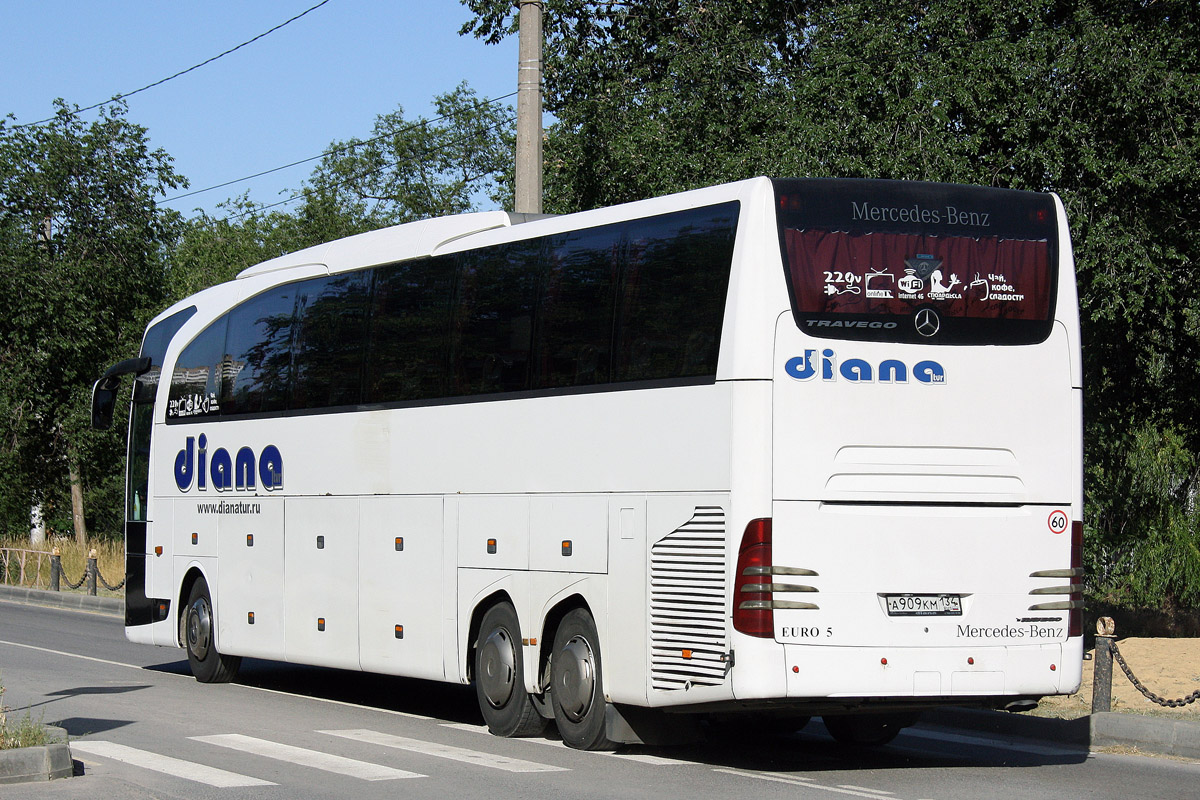 Волгоградская область, Mercedes-Benz Travego II L SHD 17SHD № А 909 КМ 134