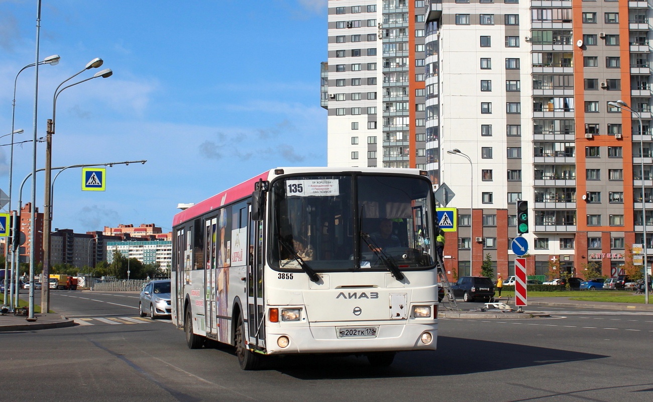 Санкт-Петербург, ЛиАЗ-5293.60 № 3855