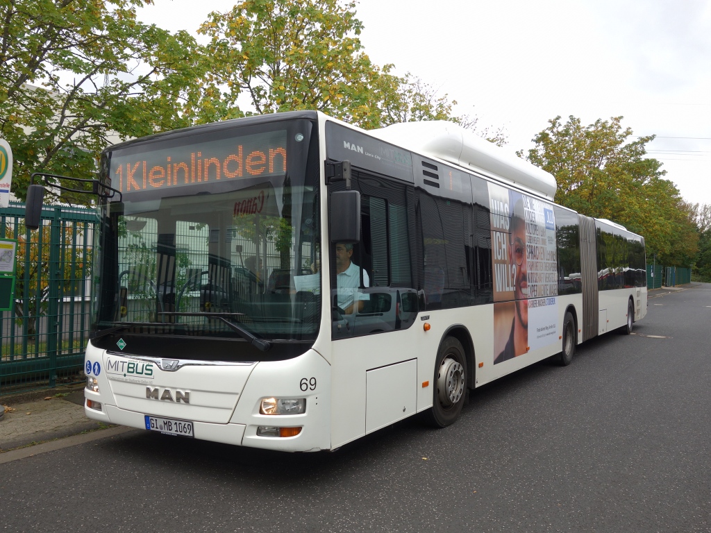 Гессен, MAN A23 Lion's City G NG313 CNG № 69