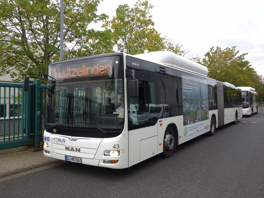 Гессен, MAN A23 Lion's City G NG313 CNG № 43