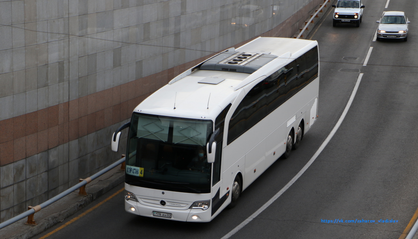 Алматы, Mercedes-Benz Travego II M 16RHD facelift № 178 JRA 02