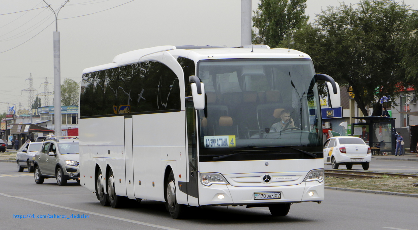 Алматы, Mercedes-Benz Travego II M 16RHD facelift № 178 JRA 02