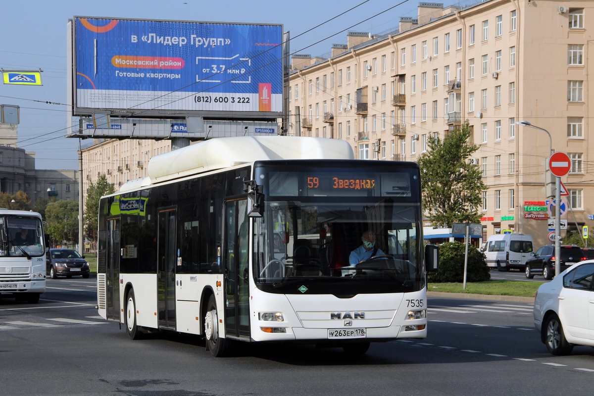 Санкт-Петербург, MAN A21 Lion's City NL313 CNG № 7535